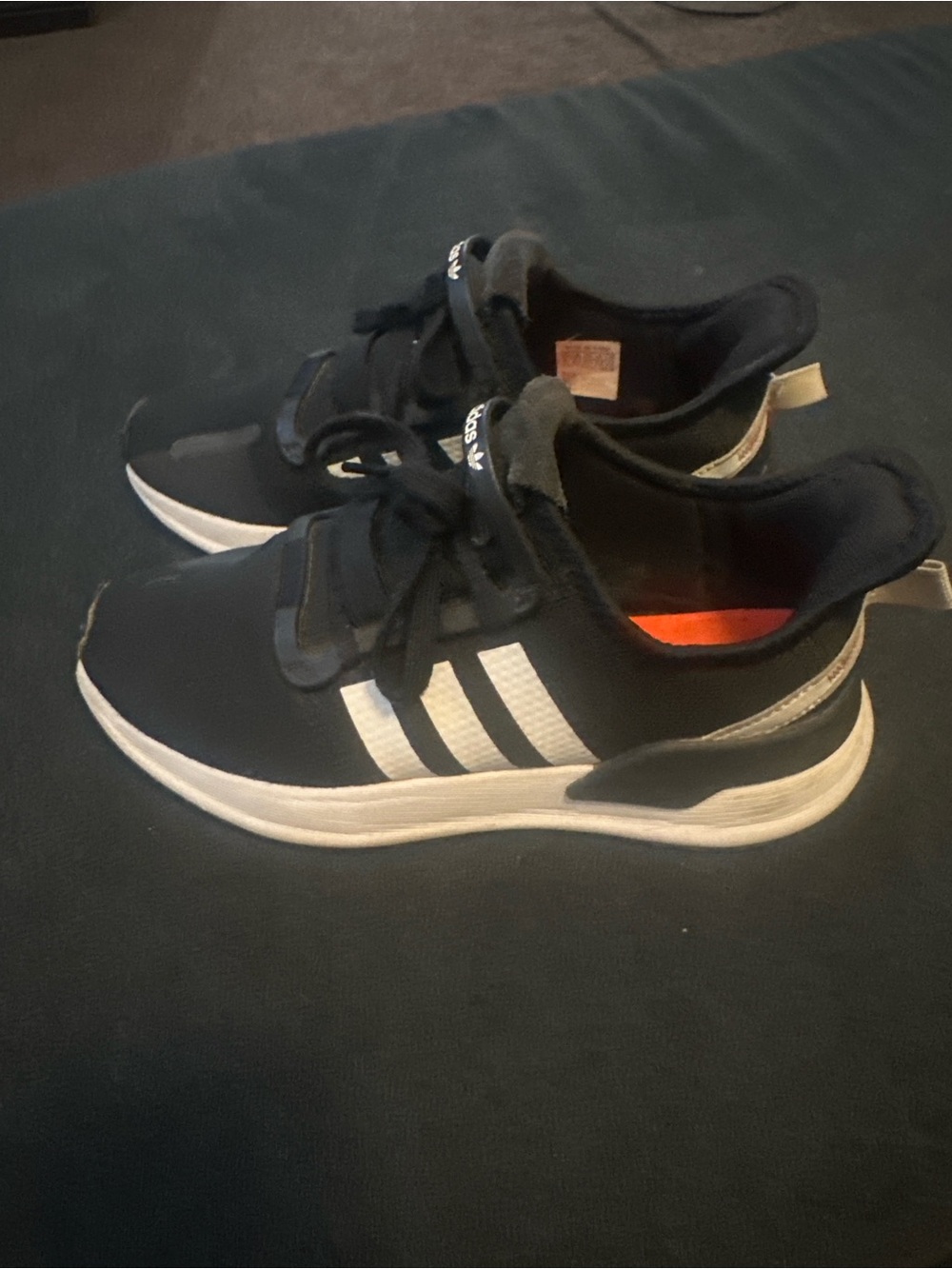 adidas Kids Black and White Running Sneakers
